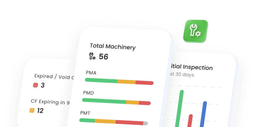 Machinery management platform illustration
